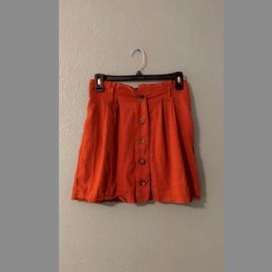 Rustic orange hollister paper bag skirt